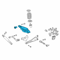 OEM 2015 Lexus NX200t Rear Suspension Control Arm Assembly, No.2 Left Diagram - 48740-42010