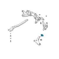 OEM 2001 Chrysler Sebring Axle Pivot Bushing Diagram - MR333712