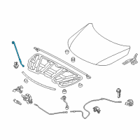 OEM 2012 Kia Sorento Rod Assembly-Hood Stay Diagram - 811701U000