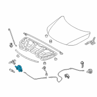 OEM 2015 Kia Sorento Hood Latch Assembly Diagram - 811302P000