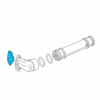 OEM 2001 Ford Excursion Adapter Gasket Diagram - F4TZ-6A636-A