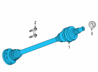 OEM 2021 Cadillac CT4 Axle Assembly Diagram - 84492510