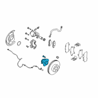 OEM 2008 Nissan Quest Hub Assy-Rear Diagram - 43202-CK000