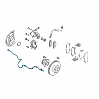 OEM Nissan Quest Sensor Assembly-Anti SKID, Rear Diagram - 47901-CK000