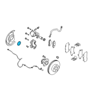 OEM 2009 Nissan Quest Cap Hub Rear Diagram - 43234-ZK30A