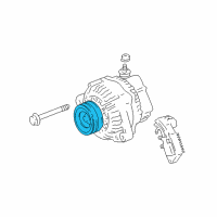 OEM 1996 Lexus LS400 PULLEY, ALTERNATOR Diagram - 27411-50190