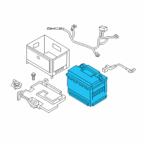 OEM 2014 Hyundai Elantra GT Battery Assembly Diagram - 37110-A5200