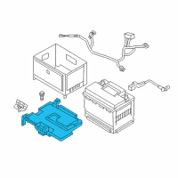 OEM 2015 Hyundai Elantra GT Tray Assembly-Battery Diagram - 37150-A5000