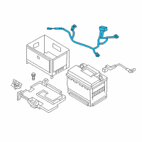 OEM 2013 Hyundai Elantra GT Wiring Assembly-Battery Diagram - 91850-A5131