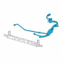 OEM 2001 Mercury Sable Cooler Line Diagram - XF1Z-7C391-BA