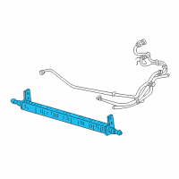 OEM 2001 Ford Taurus Power Steering Cooler Diagram - F8DZ-3F749-DA