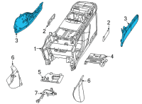 OEM Chrysler Pacifica Panel-Console Diagram - 6WQ361X9AA