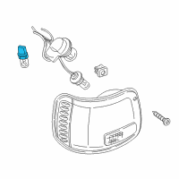 OEM Dodge B150 Tail Light Holders Diagram - 3588314