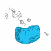 OEM 1998 Dodge B3500 Lamp-Tail Stop Backup Diagram - 4882684