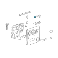 OEM Chevrolet Traverse Window Switch Diagram - 22895546