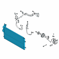 OEM 2021 Hyundai Kona Condenser Assembly-Cooler Diagram - 97606-J9020