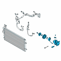 OEM 2020 Hyundai Kona Compressor Assembly Diagram - 97701-J9000
