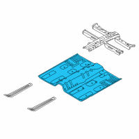 OEM Kia Cadenza Panel Assembly-Center Floor Diagram - 651103R000