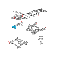 OEM 2009 Ford F-150 Mount Bracket Diagram - 9L3Z-5D059-AA