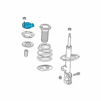 OEM 2021 Toyota RAV4 Strut Mount Diagram - 48609-0R050