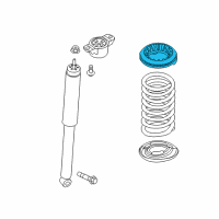 OEM 2017 Ford Focus Upper Insulator Diagram - CV6Z-5586-D