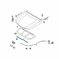 OEM 2013 Hyundai Sonata Strip Assembly-Hood Seal Diagram - 86435-3S000