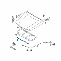 OEM 2012 Hyundai Sonata Strip Assembly-Hood Seal Diagram - 86435-3S000