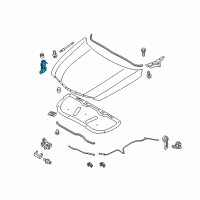 OEM 2014 Hyundai Sonata Switch Assembly-Hood Diagram - 93880-3S000