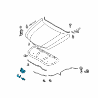 OEM Hyundai Sonata Latch Assembly-Hood Diagram - 81130-4R000