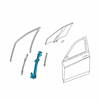 OEM Acura ZDX Regulator Left Front Dr Power Diagram - 72250-SZN-A01