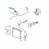 OEM Cadillac CTS Outlet Hose Diagram - 88956890