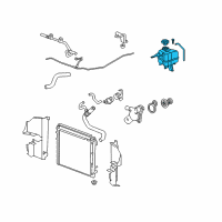 OEM Cadillac SRX Tank Asm-Radiator Surge Diagram - 15875447