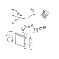 OEM 2005 Cadillac STS Auxiliary Water Pump Outlet Hose Diagram - 88958083