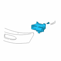 OEM 2003 Ford Expedition Fog Lamp Assembly Diagram - 2L1Z-15200-AC