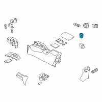 OEM 2014 Nissan Rogue Switch Assy Diagram - 25535-4BA0A