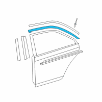 OEM 2012 Toyota Camry Upper Molding Diagram - 75764-06090