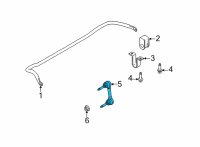 OEM 2011 Ford E-150 Stabilizer Link Diagram - 8C2Z-5K483-A