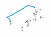 OEM 2019 Ford E-350 Super Duty Stabilizer Bar Diagram - 8C2Z-5482-C