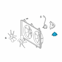 OEM 2005 Toyota Camry Fan Motor Diagram - 16363-74370
