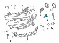 OEM 2022 Ram 3500 Bulb Diagram - L0000HB3LL