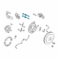 OEM 2012 Lincoln Navigator Caliper Mount Kit Diagram - 7L1Z-2C150-B