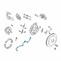 OEM 2017 Lincoln MKT Rear Speed Sensor Diagram - DE9Z-2C190-D