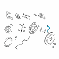 OEM 2015 Lincoln MKT Brake Hose Diagram - DE9Z-2A442-F