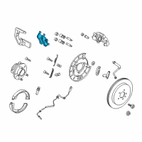 OEM 2008 Ford Expedition Rear Pads Diagram - CL1Z-2200-A