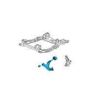 OEM 2004 Saturn Vue Lower Control Arm Diagram - 25878029