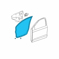 OEM 2004 Toyota Corolla Door Weatherstrip Diagram - 67862-02130