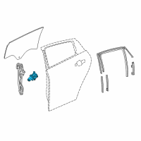 OEM 2021 GMC Terrain Window Motor Diagram - 84198850