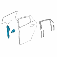 OEM 2020 Chevrolet Malibu Window Regulator Diagram - 84594393