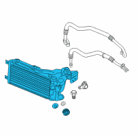 OEM BMW Engine Oil Cooler Diagram - 17-21-7-564-702