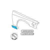 OEM 2002 Mercury Grand Marquis Body Side Molding Diagram - 5W3Z-16036-BPTM